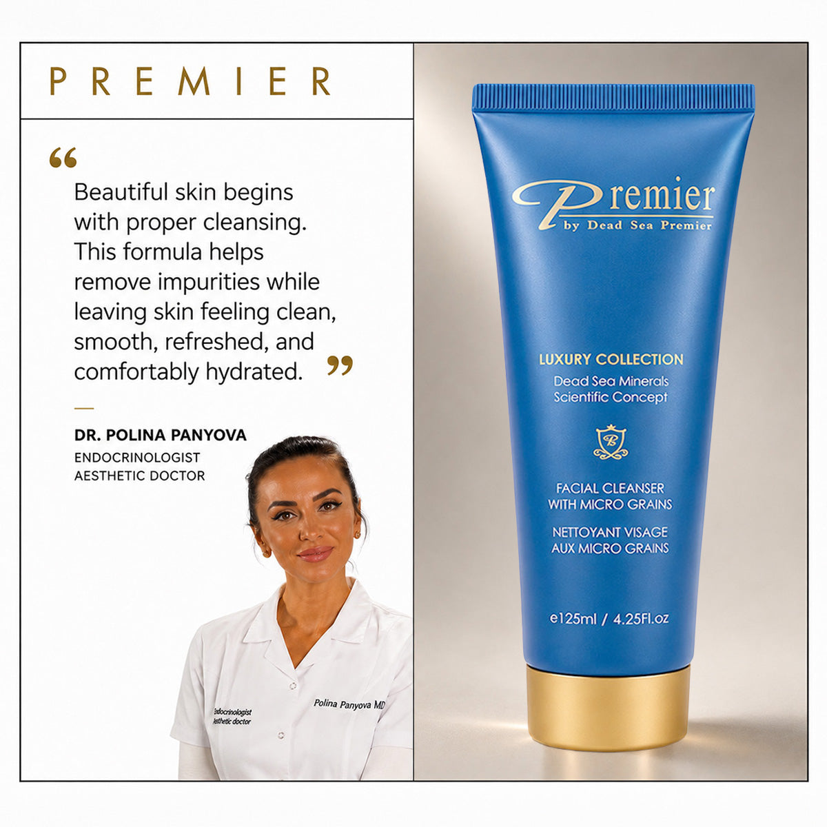 Classic Luxury Facial Cleanser With Micro Grains