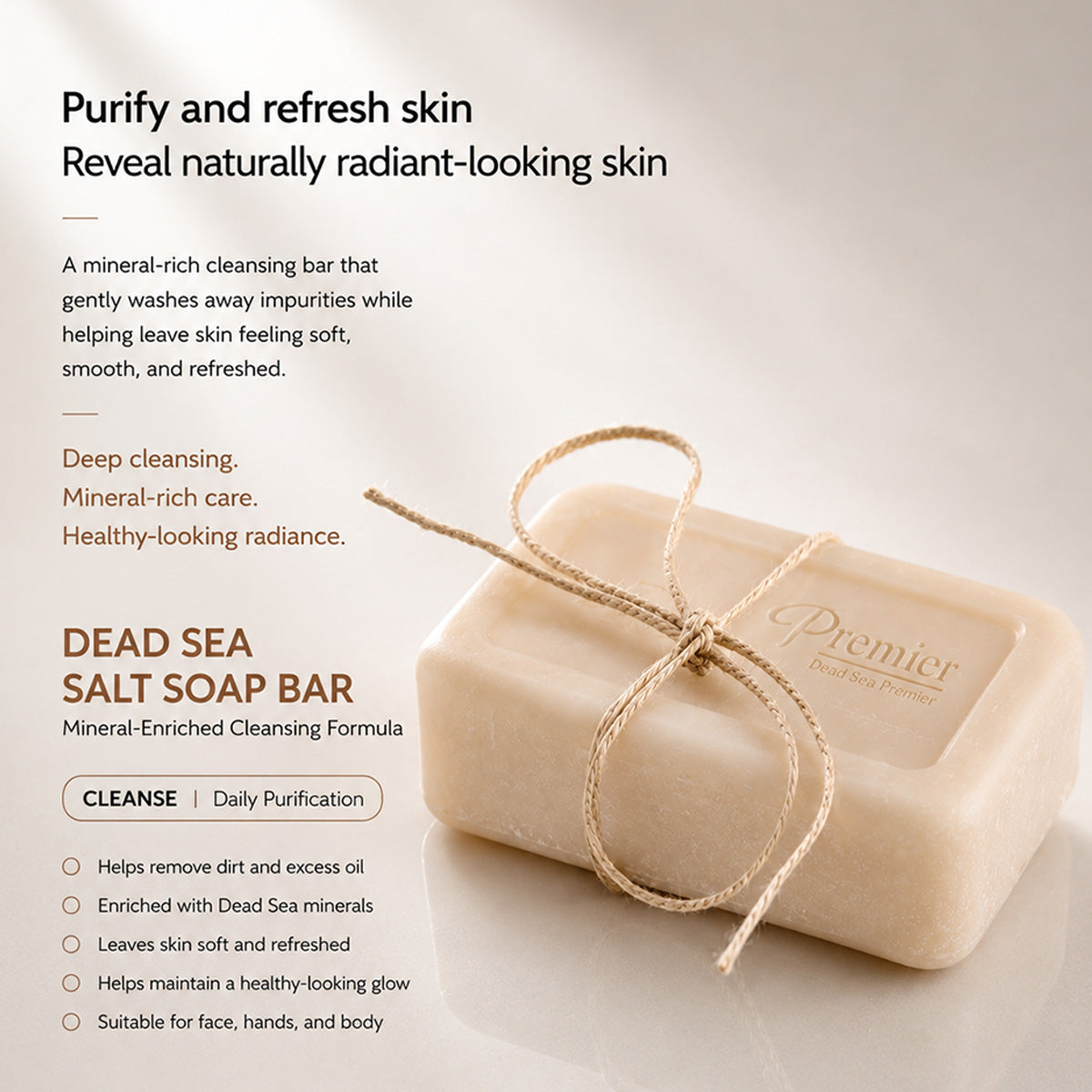 Dead Sea Mineral Salt Soap