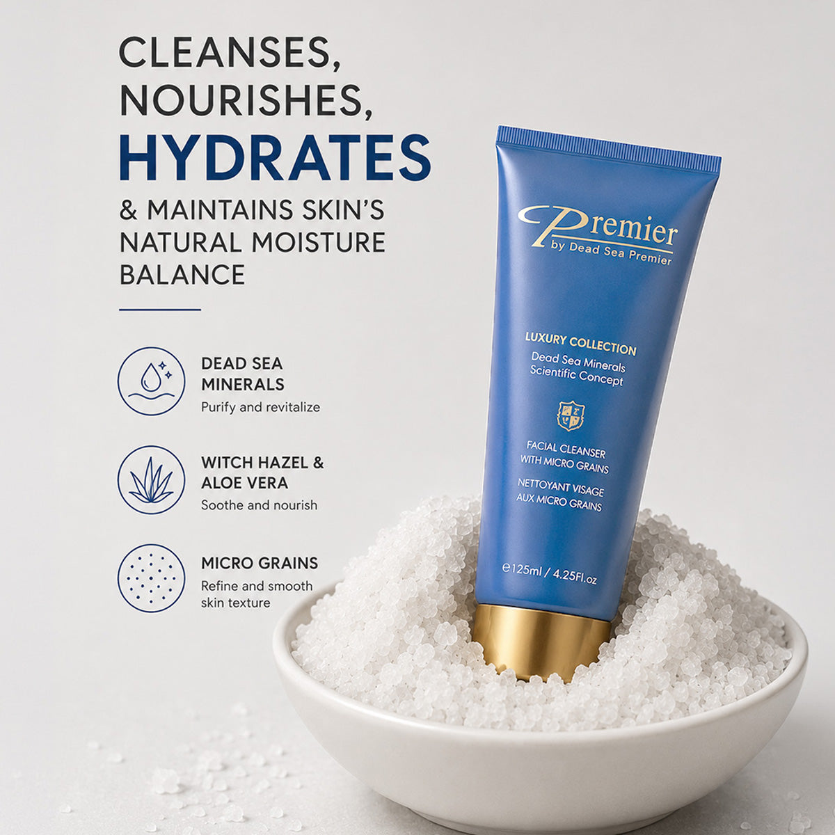 Classic Luxury Facial Cleanser With Micro Grains