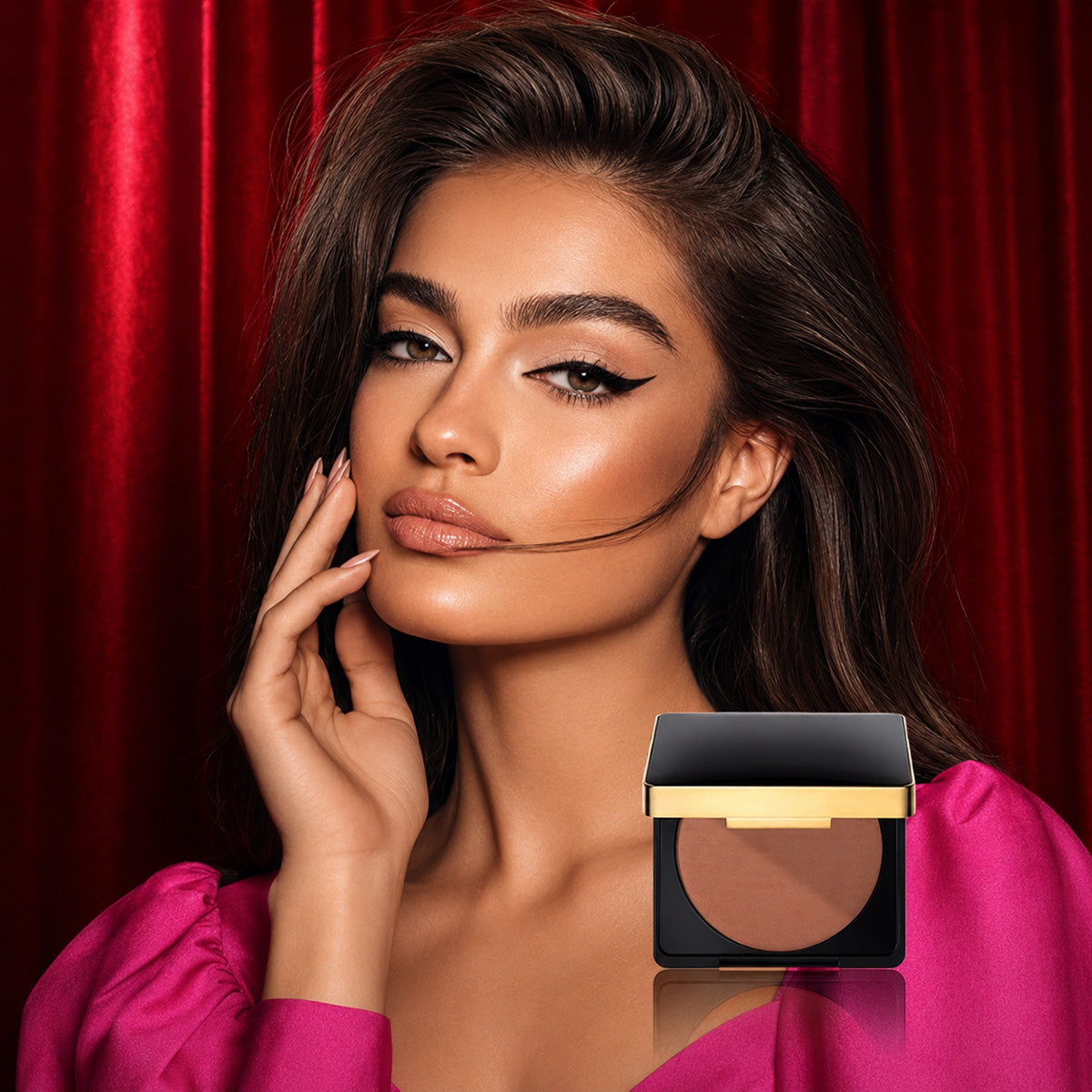 Natural Finish Powder Bronzer - Golden
